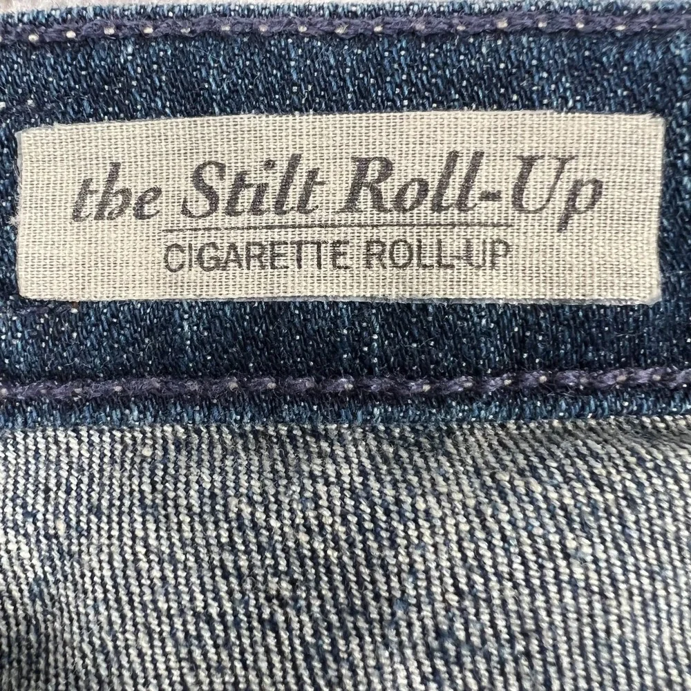 AG the Stilt Roll Up Jeans Womens‎ 26R Denim Blue Adriano Goldschmied Crop Ankle